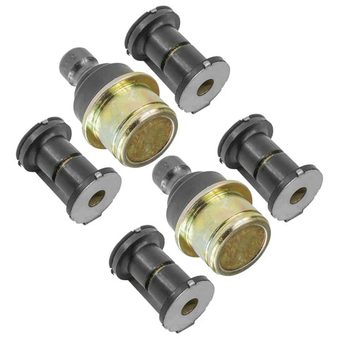 2x Front A-Arm Bushing Ball Joint Kit For Can-Am Commander 800R 2012-2020, black metal pivot bushings and ball joints