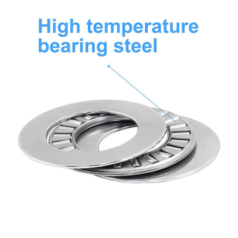 Two NTA1220 thrust needle roller bearings with washers, 1.25 in OD, steel