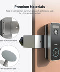 No Drill Door Mount For Video Doorbell SE Ultra Pro Fits Doors 0.82 To 2.08 Inches Thick With Gap Over 0.063 Inches installed
