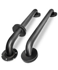 Matte Black 2 Pack 18 Inch Grab Bars For Bathtubs And Showers, Wall Mounted Safety Handrails, Stainless Steel, Durable Easy Bath Safety