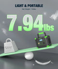 Portable Power Station 330W Peak 600W Solar Generator 288Wh Lightweight 7.94 lbs on a balanced board
