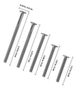 Nickel-Plated Flat Head Hex Socket Bolts And Barrel Nuts Furniture Hardware Kit assorted bolt sizes in cm and inches