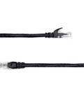 RJ45 Cat 6 Ethernet Patch Cable 15 Feet Snagless Gold Plated Connectors Black Cable for PCs Routers