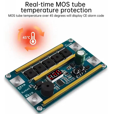 Real-time MOS tube temperature protection on 12V 18650 Lithium Battery Storage Spot Welding Machine Portable Soldering Gear