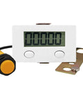 Super Smooth 5 Digit Digital Row Counter Counting Up To 99999 with cable and magnetic grip for knitting and crochet.