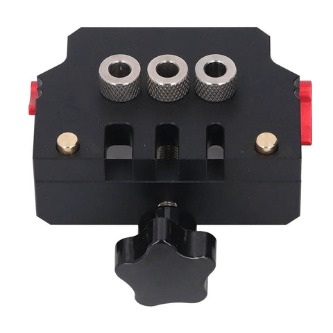 Self Centering Doweling Jig Kit For Woodworking Pros With Aircraft Grade Aluminum, 3 In 1 Drill Bit Locator With 6mm 8mm 10mm Bits