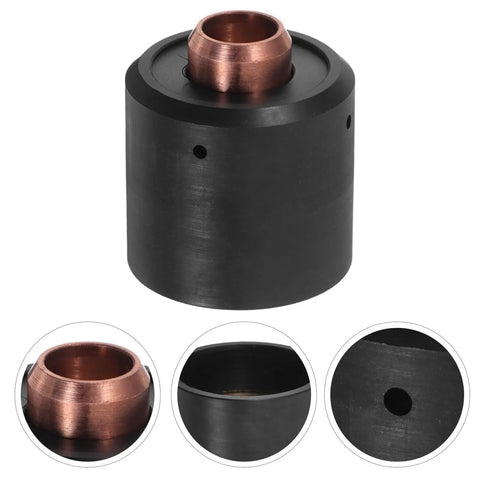 High Performance Plasma Cutter Start Cartridge Consumable With Circuit Protection For Durable Torch Up and close-up view of black and copper design.