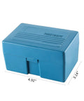 One Kilogram Calibration Weight Set With Case And Tweezers For Digital Scales And Lab Balances, blue plastic case closed