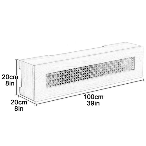 Dope Wall Mounted Rattan Router Cabinet Hides Smart Home Gear Tucked Away For Chill Vibes In Any Space Featuring breathable slots, dimensions 20x100cm.