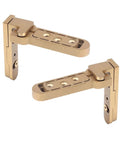 Invisible Stainless Steel Door Hinge For Wooden Doors, 80kg Load, Adjustable Hidden Pivoting Concealed Precision Casting, Gold Finish
