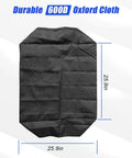 Waterproof Hopper Cover For P20-5010 Broadcast Fertilizer Spreader Fits 85Lb-100Lb, 25.9 by 25.9 inch 600D Oxford black cover