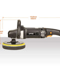 Side view of 7 Inch Rotary Car Polisher With 1200W Motor, Variable Speed Control, Digital Display, Auto Detailing Buffer Kit