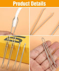 Effortless Drawstring Threader Clips Set For Hoodies Shorts And Pants 2024 New DIY Sewing Tool Kit with metal clips close-up