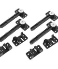 4 Piece Plastic Sofa Repair Connector Set With Serrated Teeth Grip Preventing Frame Separation Invisible Under Cushions