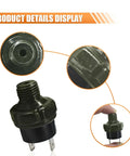 90 To 120 PSI Air Pressure Switch With One Quarter Inch NPT Thread For DC 24V Or 12V Air Compressors, Tank Or Air Horn Systems