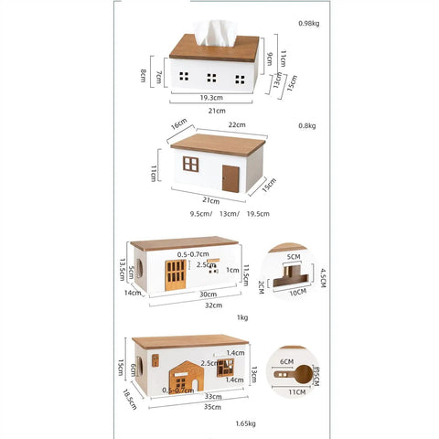Dimensions and weight details for Wooden Cable Management Box For TV And Computer Setup Hidden Cord Organizer And Power Strip Storage