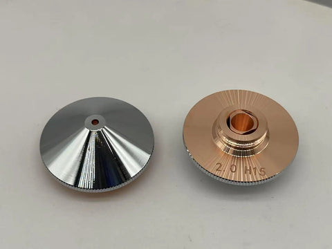 10Pcs Laser Cutting Nozzles, Double Chrome Plated, Heavy-Duty Copper Welding Nozzle for Raytools WSX Precitec Boci Laser Heads