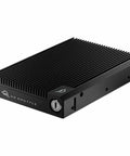 Easy Drop In 32TB U.2 NVMe SSD Built For Standard 3.5 Inch Drives, showcasing a compact black shuttle with ribbed design.