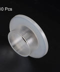 Heavy Duty Flanged Nylon Bushings 15 Mm Bore Sleeve Bearings For Shafts 17 Mm Outer Diameter 9 Mm Length, close-up view of one bushing.