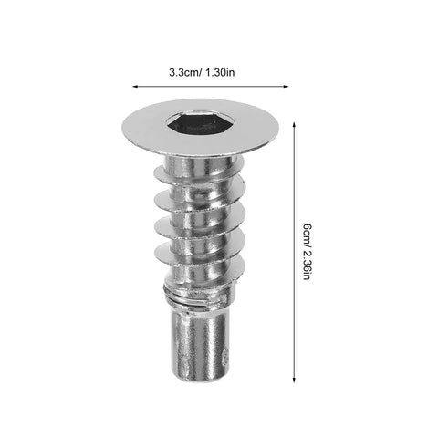 Zinc alloy bushing from 8 Piece Double Ear Headrest Hinge Insert Kit For Couches And Recliners, measuring 3.3cm by 6cm
