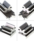 Pro-Grade 3-1/2 X 1-7/8 V Block With Clamp, Hardened Steel Multi-Use Gauge For Drilling, Milling, And Grinding, Machinist Tool Set For Precise Angle, Flat, And Reference Measurements, 4 views