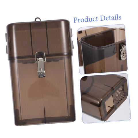 Rock Solid Waterproof Charger Cover For Electric Bike And Ebike Plug Protector Hood, brown, 9.63x6.09x3.93in, with a secure latch.