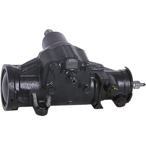 Remanufactured Power Steering Gear With Brand New Seals And Rigorous Hydraulic Testing For Hella Smooth Handling And Quick Direct Swap On Your Favorite Ride, side view showing detailed design.