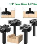 No Nonsense 4 Flute Spoilboard Surfacing Bit With Replaceable Carbide Inserts For Wood Planers Clean Cutting MDF Face Mill and Butter Smooth Woodworking Milling Cutter Built For Garage Shop Grind, various sizes shown.