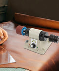 Heavy Duty 350W Electric Leather Edge Polisher Built Tough For Real Pros With Adjustable Speed And Six Multi Grit Sanding Belts, focused on leather crafting.