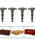 4 Pack Heavy Duty Zinc Alloy Antique T Hinges With Screws 69x113mm Bronze Finish For Barn Doors Cabinets And Wooden Boxes Built Tough