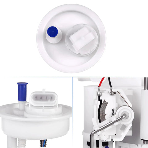 Detailed views of Drop-In Fuel Pump Upgrade For RZR XP 1000 And RZR XP 4 1000 2014-2023 components, including connectors and float.