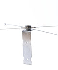 Ground Plane NMO Mount Kit With Four 21 Inch Radials And SO239 Connector attached to metal bracket