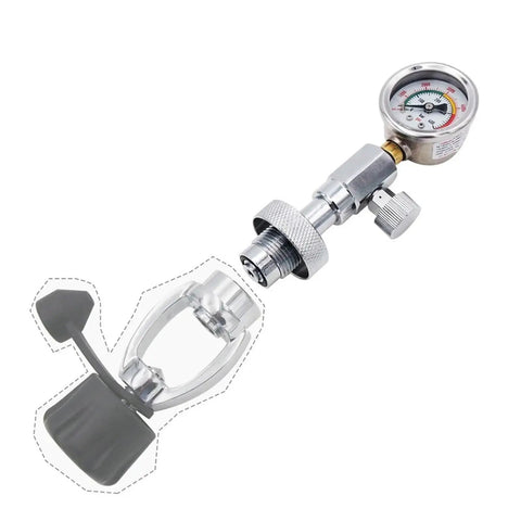High Pressure Scuba Tank Air Pressure Checker With 400Bar Gauge For DIN Valve Bottles Dive Gear Safety Tool
