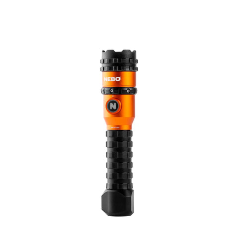 Rechargeable 1500 Lumen Flashlight With Turbo Beam Go-To 5 Modes Magnetic Base 2x Zoom Waterproof EDC Torch for Camping and Outdoors