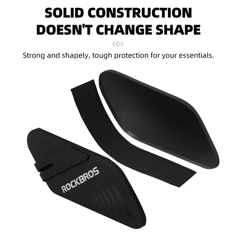 Waterproof 0.6L Bike Saddle Bag And Frame Bag showing interior structure, durable weatherproof storage, for essentials on any ride.