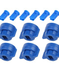 Anti Drift Spray Nozzle Set With High Pressure Fan Shaped Windproof Design For On Point Crop Spraying Drift Proof Durable Plastic 12 Pack Blue