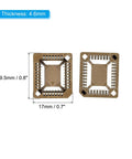 Dimensions of PLCC32P IC Socket 32 Pin 1.26mm Pitch SMT Surface Mounted Socket For PCB Board Pack Of 10