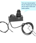 Push Button Fire Pit Ignition Kit With Two Outlets And Ground Wire For Gas Burner Systems Up To 150000 BTUs Propane Heater Grill.