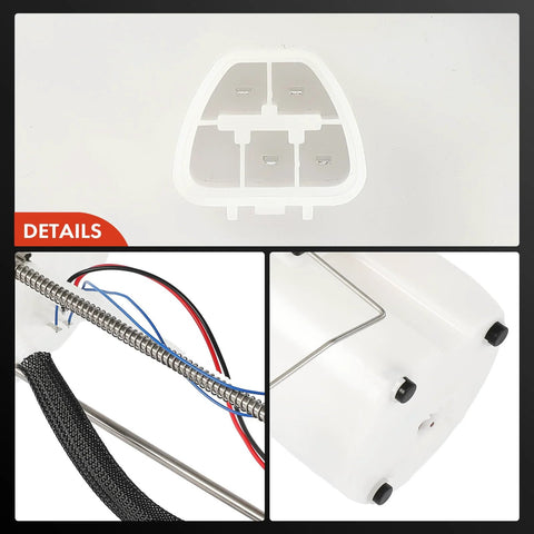 Close-up details of Drop In Electric Fuel Pump Module With Sending Unit For Toyota Tundra 2005 2006 V6 4.0L And 2005 2007 Sequoia V8 4.7L Replacement 77020 0C061 No Hassle Install Reliable Fuel Delivery Plug And Play Kit