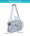 Top Notch Antistatic Cleanroom Crossbody Bag For Engineers And IT Pros Featuring Secure Laptop Compartments And Nifty Tool Organizers crafted from clear cold resistant PVC, dimensions 35cm x 25cm x 21cm.