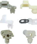 Must Have 224 Piece Door Lock Rod Clip Kit For GM Ford Chrysler Toyota Mazda Fits 4mm And 5mm Rod Size Nylon Clips