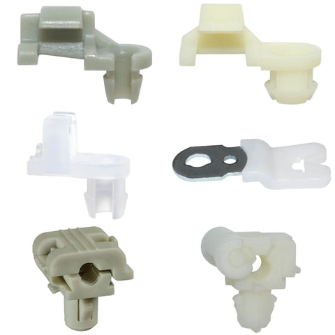 Must Have 224 Piece Door Lock Rod Clip Kit For GM Ford Chrysler Toyota Mazda Fits 4mm And 5mm Rod Size Nylon Clips