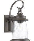 Conover Outdoor Lantern in Antique Pewter Finish, Weatherproof Exterior Porch Light for Homes, 14.25 x 7.00 x 7.00 Inches, Durable Steel