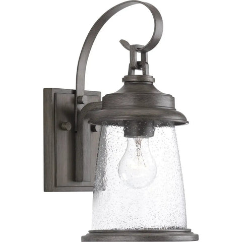 Conover Outdoor Lantern in Antique Pewter Finish, Weatherproof Exterior Porch Light for Homes, 14.25 x 7.00 x 7.00 Inches, Durable Steel