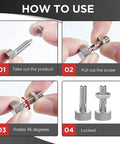 4 Pack Quick Pins And Lock Pins Kit With Retractable Spring Plungers M6 Lockout usage instructions