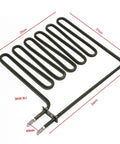 Built Tough Swap Out Electric Heater Replacement Part 220V Six U Tube Heating Coil 3KW Immersion Element dimensions 28cm x 31cm.