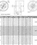 Technical diagram and specifications for D4215 Brushless Motor 650KV Built For 3 To 6S RC Multirotor FPV