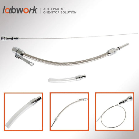 Flexible Stainless Oil Dipstick Replacement For LSX LS1 LS2 LS6 4.8L 5.7L 6.0L 6.2L Engines built tough with heat markings