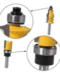 Top Mounted Ball Bearing Kit For Quarter Inch Router Bits Steel Bearings Replacement Guide For Router Milling Cutter