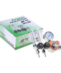 Argon Gas Regulator For Welding With Adjustable 0 To 25 MPa Pressure Gauge And Readout, box and regulator set, leak proof and durable.